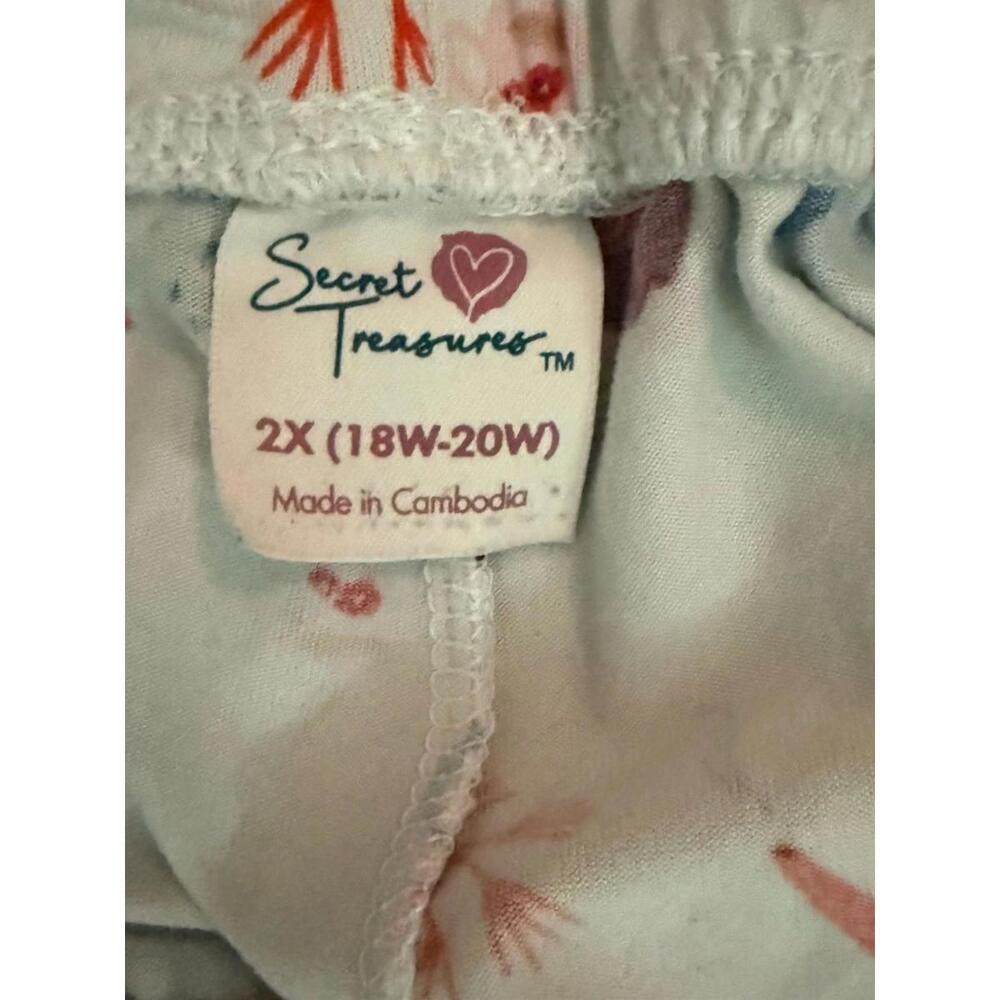 Secret Treasures 2 Pc Holiday Pajama Set 2XL 18-20 Ultra Soft - Picture 8 of 9